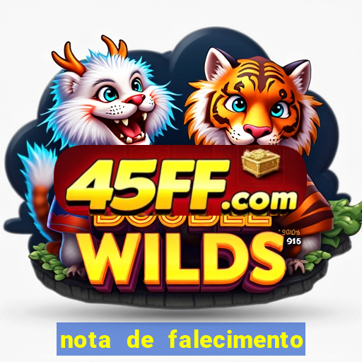 nota de falecimento em campos altos hoje